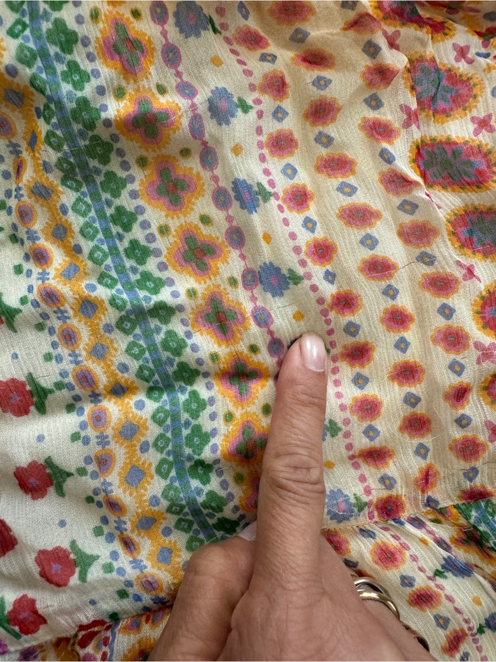 Sézane Boho Floral Ama Maxi V-Neck Sleeveless Sundress - Picture 13 of 13